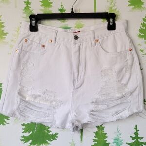 Distressed Signature 8 Shorts